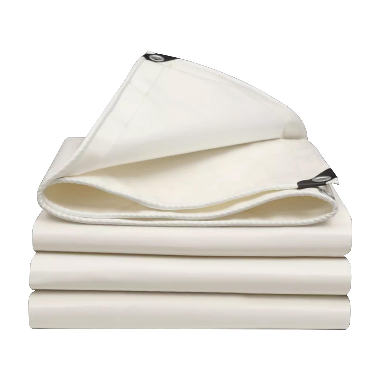 Telone impermeabile resistente 2m x 3m Telo addensato bianco Telo di copertura Tenda pieghevole antipioggia con occhielli per mobili Telo di fondo Coperture multiuso (Size : 1.5x2m)