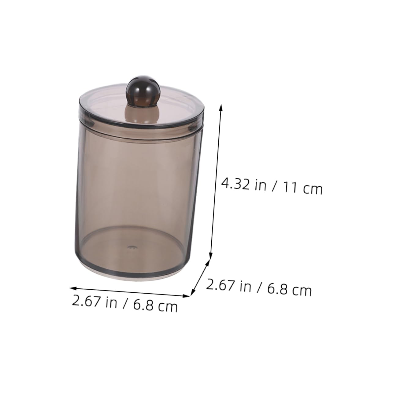 PRETYZOOM 9stücke Baumwollstäbchen Aufbewahrungsboxen Mit Deckel Transparente Badezimmer-organizer Für Wattepads Und Schwämme Praktische Und Stilvolle Aufbewahrungslösung Für Bad