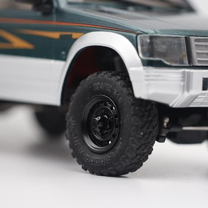 Orlandoo Hunter 15mm Retro Metal Wheel Mold Casting Style for 1/35 1/32 Orlandoo Hunter RC Car Upgrade Parts Universal - (Color: 4Pcs Black)