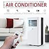 NETTA Portable Air Conditioner 3-IN-1 8000BTU, Dehumidifier, Cooling Fan - Remote Control, LED Touch Control, Adjustable Temperature, for Home, Bedroom, Living room,Office [Energy Class A]