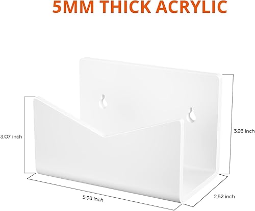 Miniatura 9 de Richboom Soporte acrílico para correo, soporte para sobres para escritorio, encimera, soporte para cartas para la oficina en casa, escuela (1