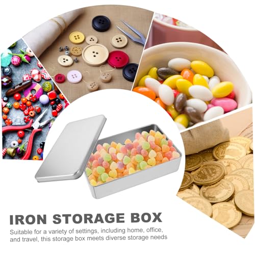 2 cajas organizadoras rectangulares para monedas con tapa protectora miniatura 6