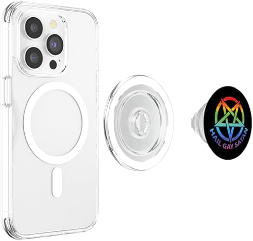 Miniatura 10 de Hail Gay Satan Pentagrama PopSockets intercambiable PopGrip