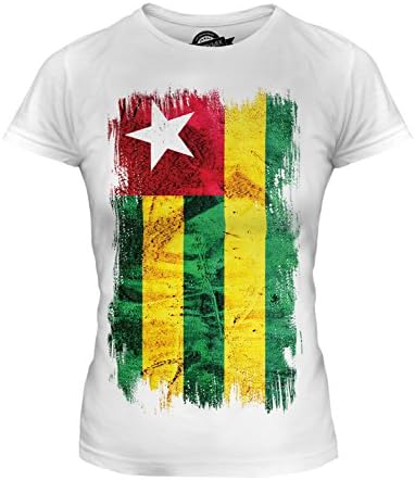 Candymix Komi Bandiera del Grunge T-Shirt da Donna Maglietta, Taglia X-Small, Colore Bianco