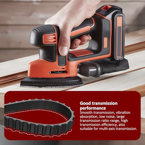 hasmx 110xl031 timing belt rubber geared drive belt for black and decker sander 1134 length 51634 wide 55 teeth 2-pack