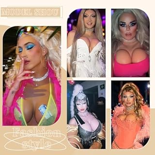 ALZRGORA Silicone Seni Piastra di Seno Mezzo Corpo Coppa C-G per Drag Queen Crossdresser Cosplay