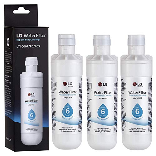 LT1000P Refrigerator Water Filter Replacement for LG LT1000P, LT1000PC, LT-1000PC MDJ64844601(3-Pack)