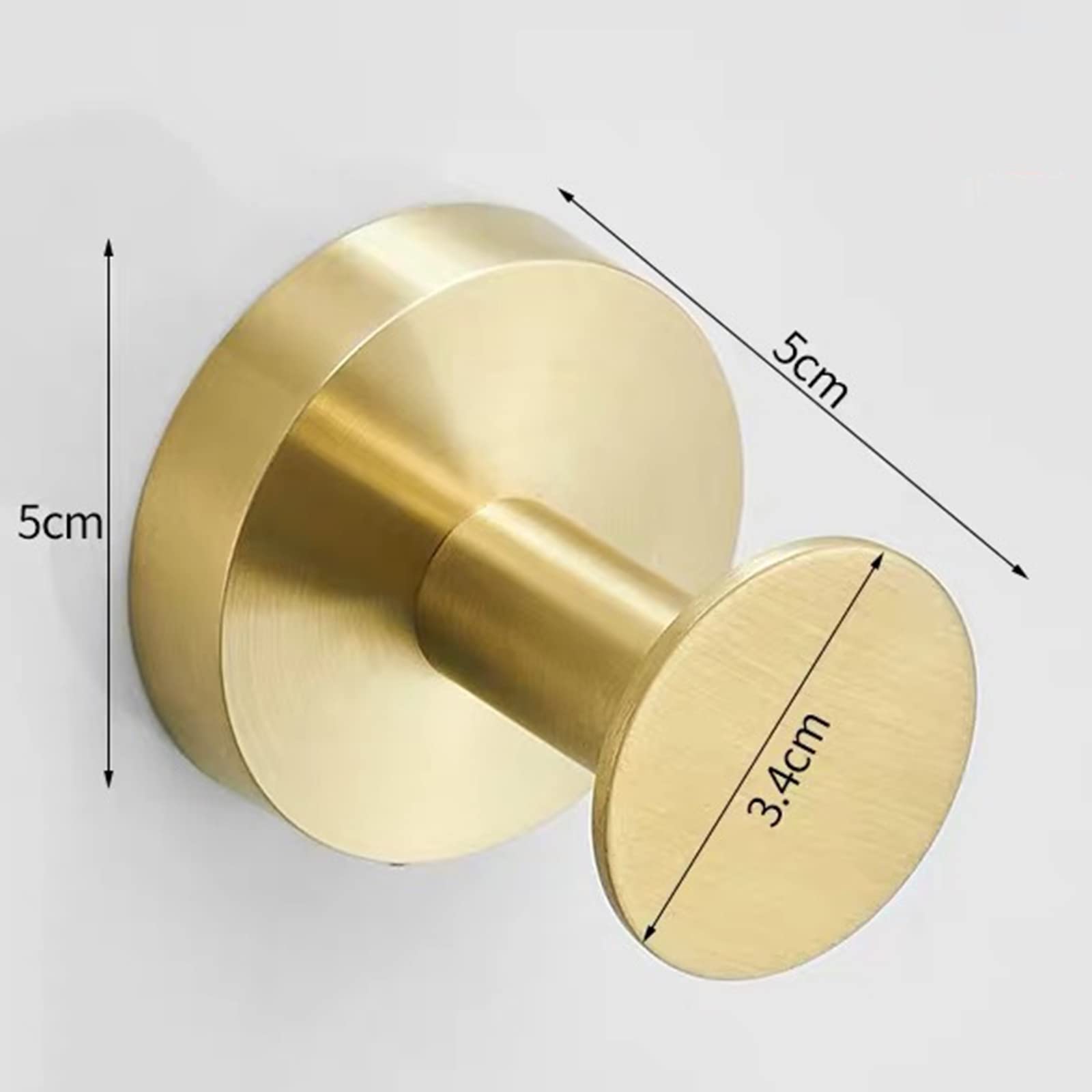 Ganchos para abrigos, Ganchos para perchas, Ganchos for toallas, ganchos for baño, ganchos for toallas de pared, paquete de 2, ganchos dorados for abrigos, ganchos resistentes for batas, for baño, coc