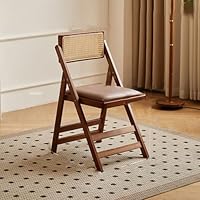 【 超 美 品⠀】折り畳みラタンチェア 椅子 ラタン　インテリアチェア Amazon｜[Donahutt03] ダイニングチェア ラタンチェア