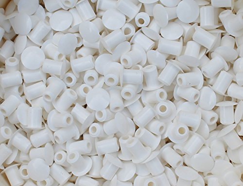 10 Stück Stopfen 8mm(Loch) x 13mm (Abdeckung), weiß
