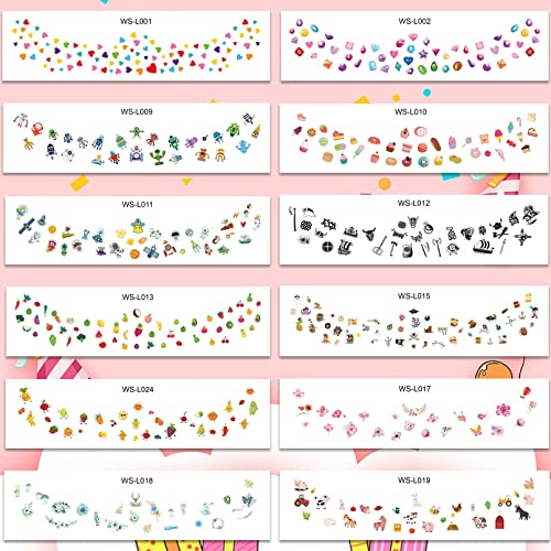 Coszeos 24 Sheets Freckle Temporary Face Tattoos For Kids, Fake Cute Animal Butterfly Heart Flower Tattoo Stickers Waterproof For Boys And Girls Party Birthday Favors Supplies Gifts Art Makeup Props #TOP2