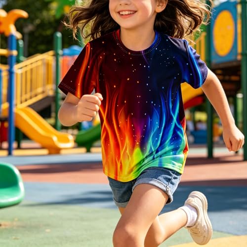 Image of LAIDIPAS Boys Girls 3D Graphic T-Shirt Short Sleeve Tops Tees 6-16 Years