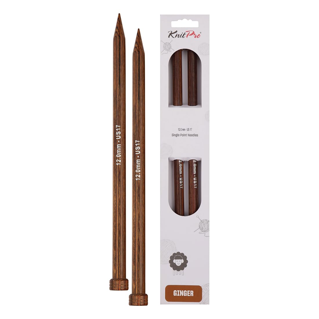 Épingles à tricoter KnitPro 35 cm x 12 mm pour gros fils