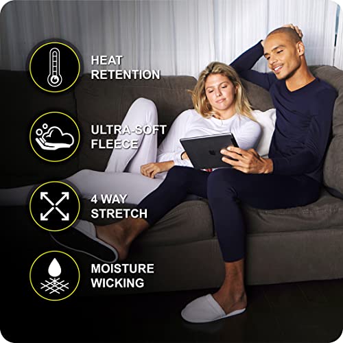 Thermajohn Long Johns Thermal Underwear For Men V Neck Fleece Lined Base Layer Set For Cold Weather (Hunter Green, Large) #TOP2