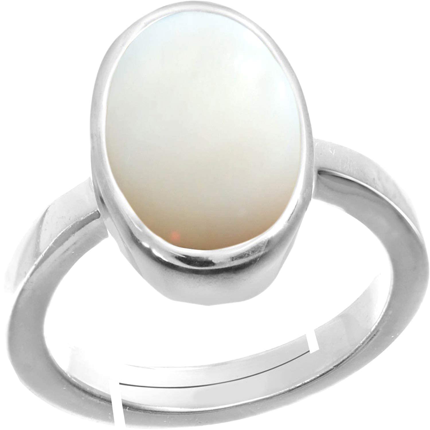 Bague en opale naturelle asthadhatu 9,25 ratti laiton anguthi mixte