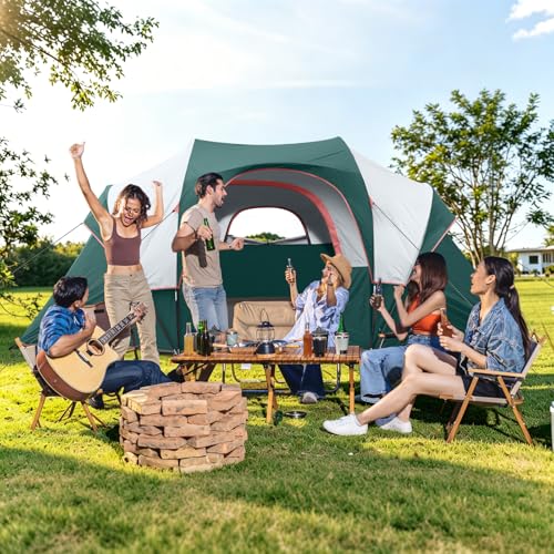 Carpa para camping HG para 10 personas impermeable tipo domo familiar miniatura 7