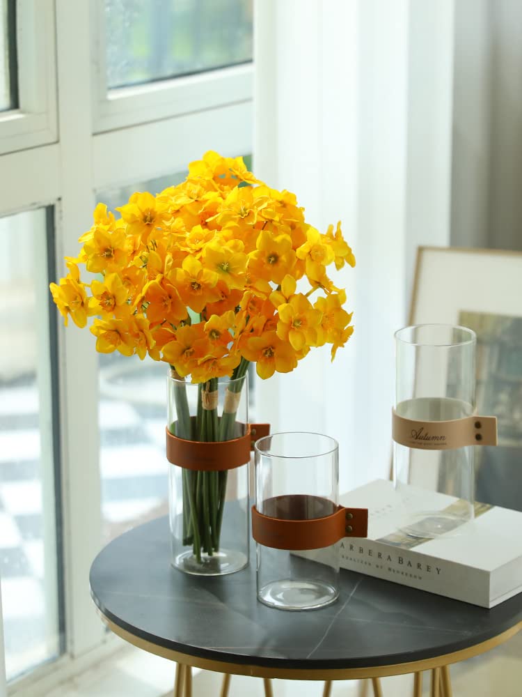 アウトレット 造花 インテリア テーブルアレンジに適した両面見の水仙アレンジ シルクフラワー CT触媒 arg ｜MQGRNUS 水仙 造花、ダイニングテーブルを飾るフェイク