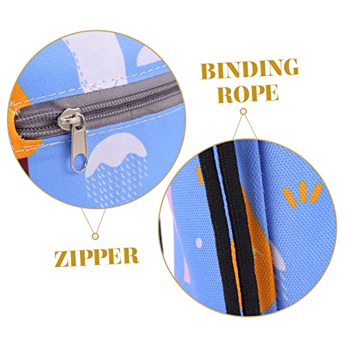 Bolso colgante portátil para pañales azul multiusos miniatura 4