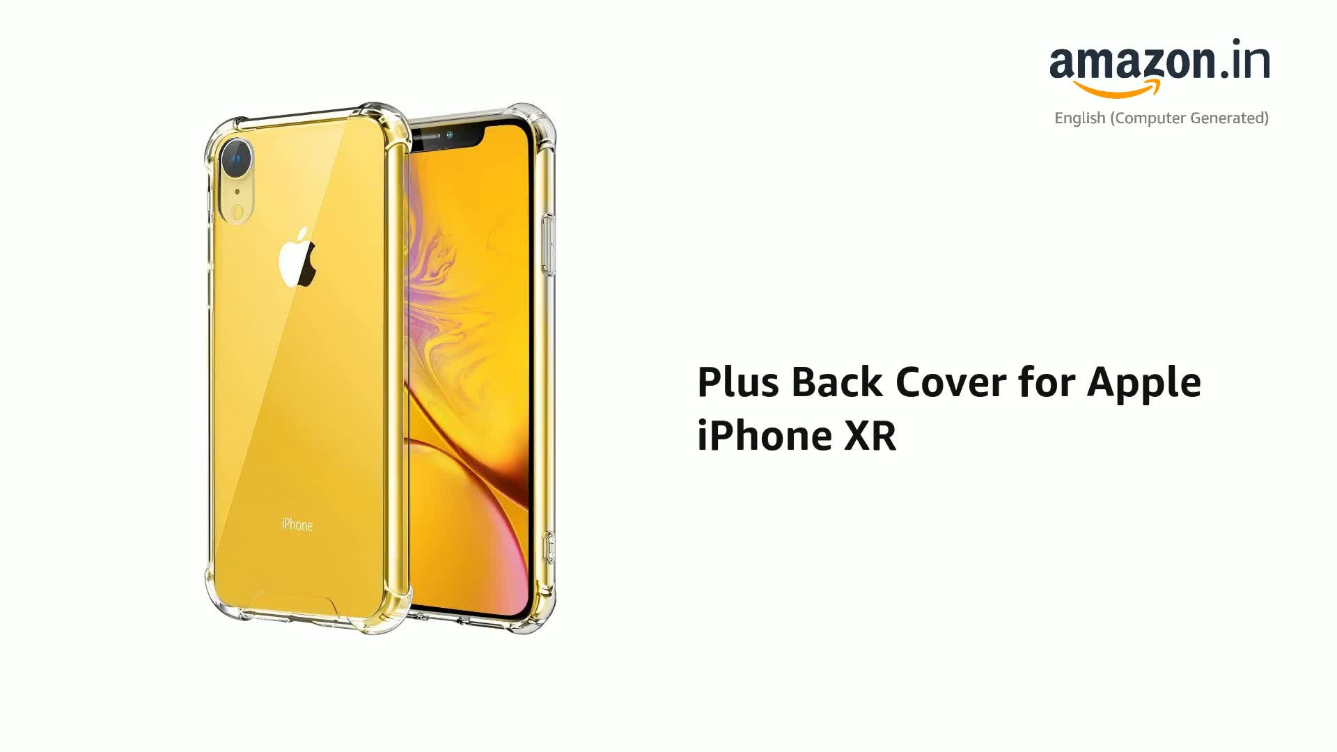 Plus Back Cover for Apple iPhone XR (TPU | Transparent) : Amazon