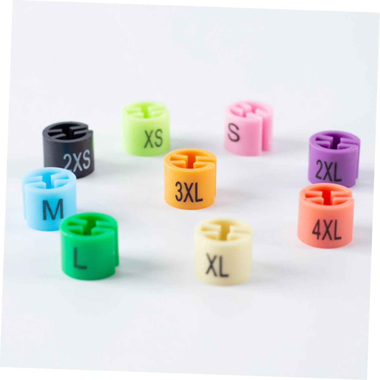 Didiseaon D'étiquettes de Taille Résistantes et Faciles à Organiser 450 Pièces en Plastique Couleurs Assorties pour pour Magasin de Vêtements