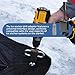 Ice anchor drill adapter tool, suitable for ice anchor system drill attachments, stainless steel spiral drill kit, portable ice anchor tool with storage bag for Setting Up Camping Shelter Shanty