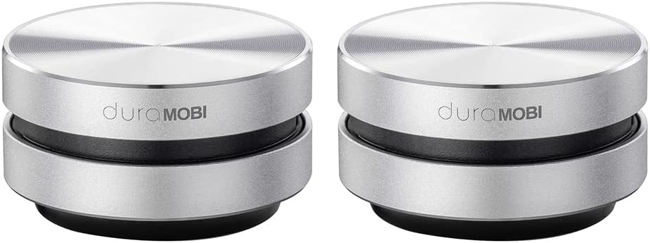 Leepesx mini speaker, 2 Packs Wirelessly BT Speaker Bone Conduction Speakers Mini Portable Loud Stereo Sound Built-in Mic Sound Box for Home,Outdoor,Travel,Silver