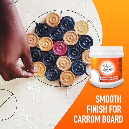 Image of Amazon Brand - Presto! Boric Acid Powder | 500 Gram | Technical Grade 99% Pure | Multipurpose Use for Pest Control, Cleaning, & Carrom Board