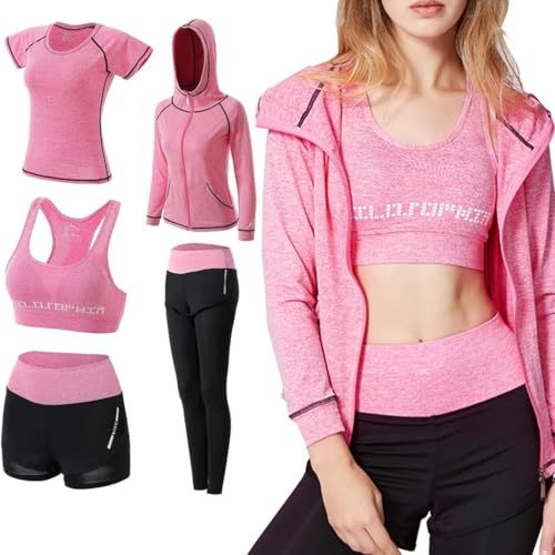 Tracksuit womens full set gym sets sport running exercise workout yoga outfits activewear sets jumpsuit set