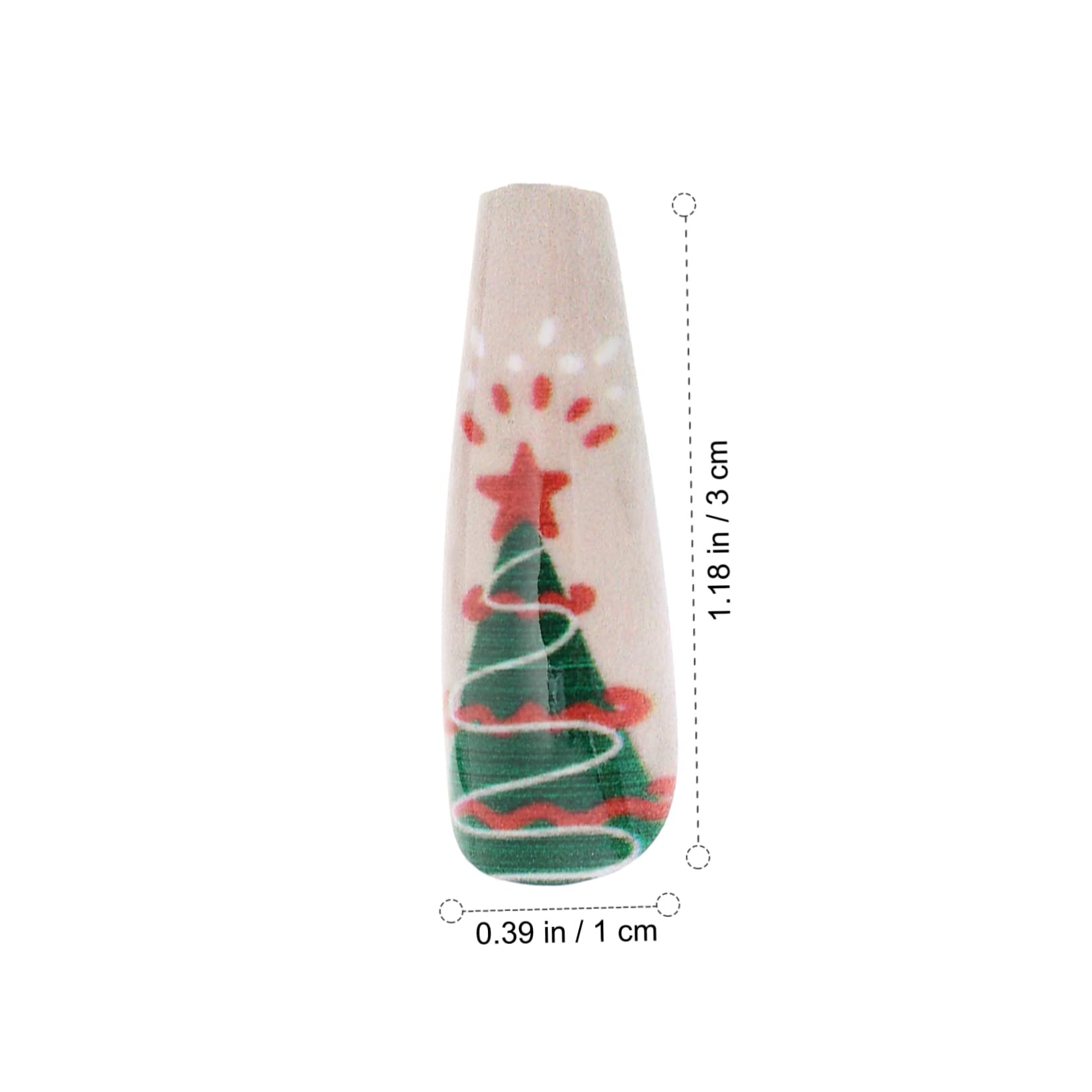 ABOOFAN 864 Pezzi Adesivi Per Unghie Natalizi Forma Per Unghie in Plastica Punta Delle Fai Da Te Punta Di Estensione Dell'unghia Bara Unghia Manicure Abbigliamento Donna Addominali