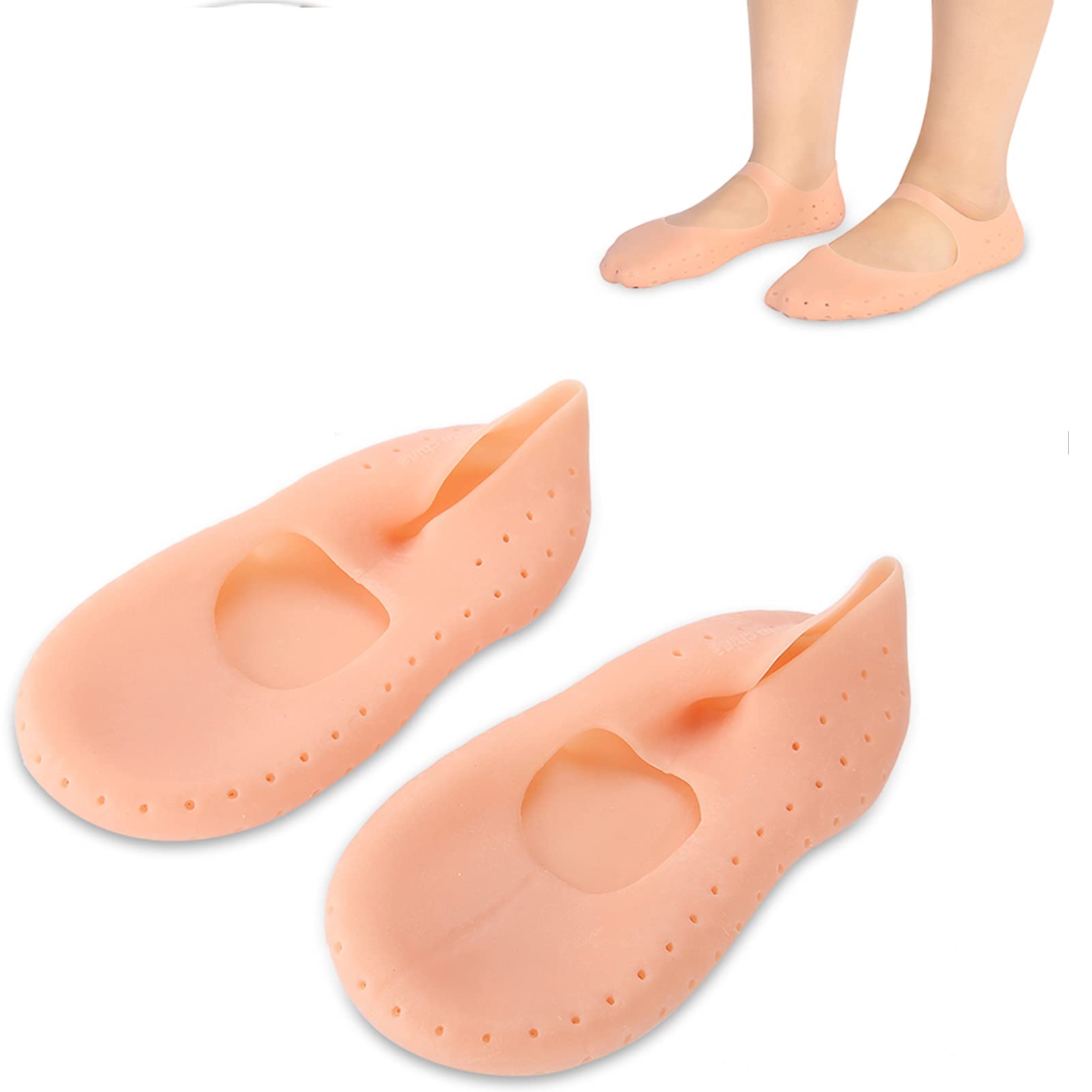 TEAWOO Silikonsocken Für Trockene Füße – 5 Paar, Feuchtigkeitsspendend Bis Größe 45