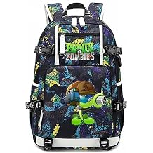 ISaikoy Game Plants vs. Zombies Backpack Shoulder Bag Bookbag School Bag Daypack Satchel Laptop Bag Color Blue17