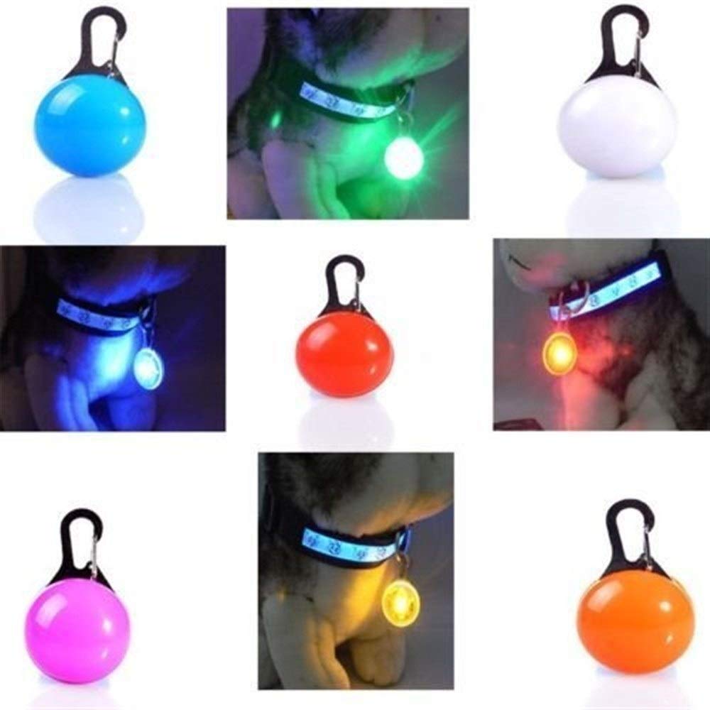 Collar con colgante LED para perro, gato, mascotas, luces intermitentes, adorno para perros pequeños, medianos y grandes, seguridad nocturna, buen servicio, procesamiento atractivo