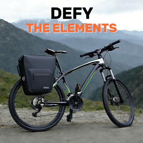 DRYSAFE Bike Panniers Waterproof, Bicycle Rear Rack Bag for Mountain Bike, Bike Transport Bag & Travel Case for Commuting, Cycling, Traveling - Thumbnail 7