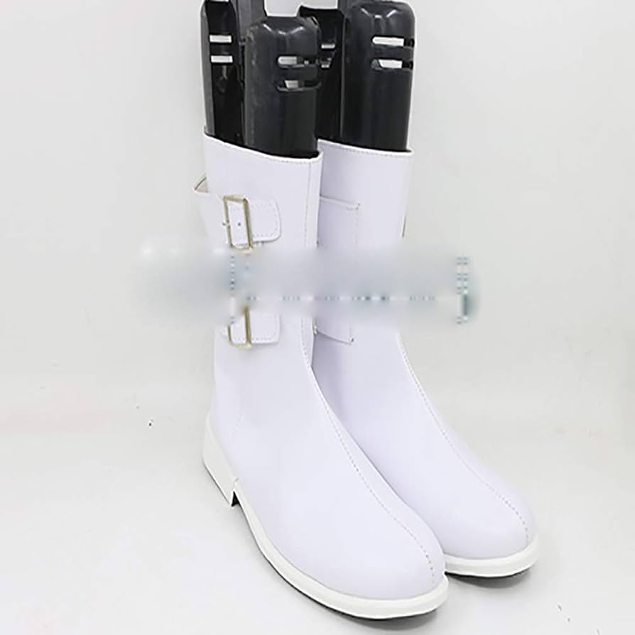 白バイ風　乗車靴　ドイツ軍　コスプレ　未使用　ロングブーツ 合皮　26 白バイ風 乗車靴 ドイツ軍 コスプレ 未使用 ロングブーツ 合皮