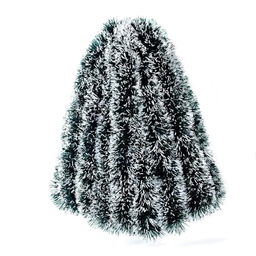 10M Weihnachtsgirlande, Grün Girlande Weihnachten, Metallisch Lametta...