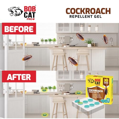 Image of Cockroach Repellent Gel | Herbal & Natural Formula | Long-Lasting 30 Days Protection | Eco-Friendly & Safe | For Kitchen, Bathroom, Home, Warehouse, Factory & Office | Pack of 12 | FORMULATION 10X