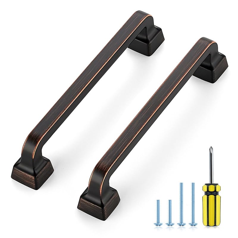 Ravinte Decor 30 Pack Oil Rubbed Bronze Cabinet Handles 5 Inch Cabinet Pulls Kitchen Cabinet Handles Solid Handles for Cabinets and Drawers Drawer Pulls and Knobs Cabinet Hardware