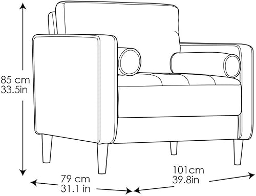 Miniatura 3 de Soluciones de estilo de vida Sillones Lexington, 39.80 pulgadas de ancho x 31.10 pulgadas de profundidad x 33.50 pulgadas de alto, azul marino