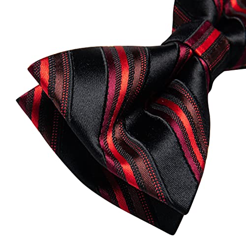 Image of YourTies Bow Ties for Men Pretied Bowties Solid Color Satin Bow Tie Formal Business Tuxedo Wedding Party Prom