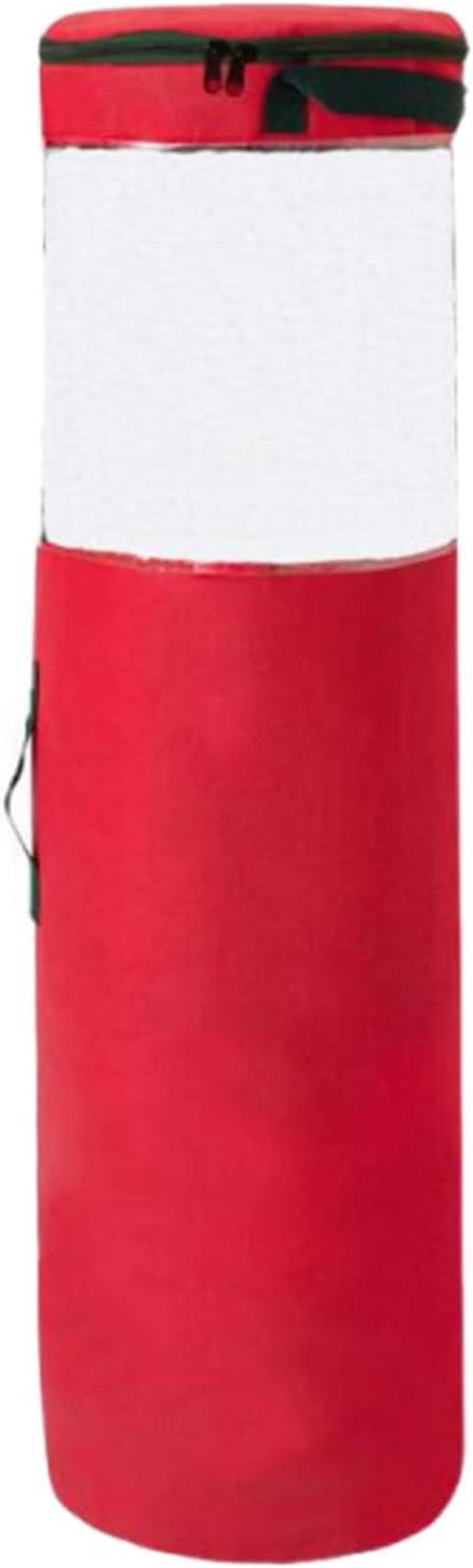 Wrapping Paper Storage Bag, Gift Wrap Organizer, 40 Inch Long, Gift Wrap Paper Holder for Parties and Halloween, Red
