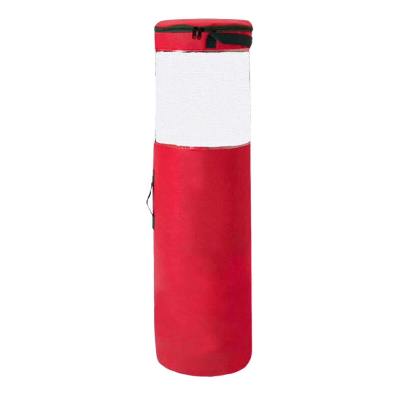 Mupingfenglan Geschenkpapier Aufbewahrungstasche Geschenkverpackungs Organizer Rollenaufbewahrung Halterung mit Robusten Griffen für Den Transport für Die Lagerung, Rot