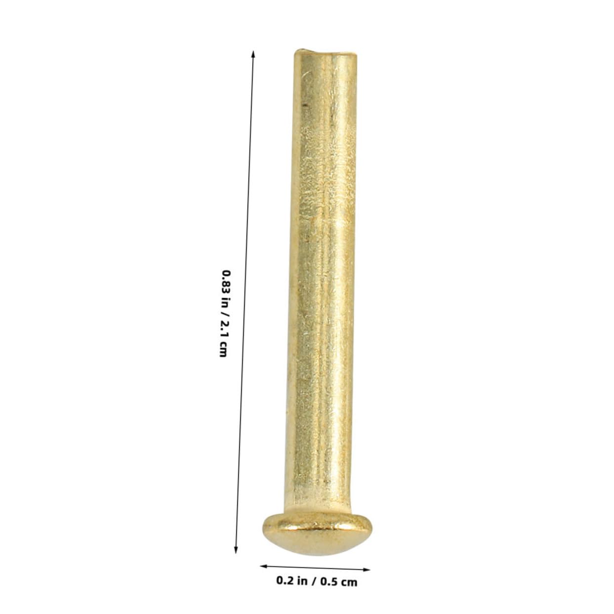 Alipis 5set Fan Nail Fan Pendant Bamboo Shaft Rivets Nuts Repair Kit for Hand Folding Gold Plated Metal Fasteners