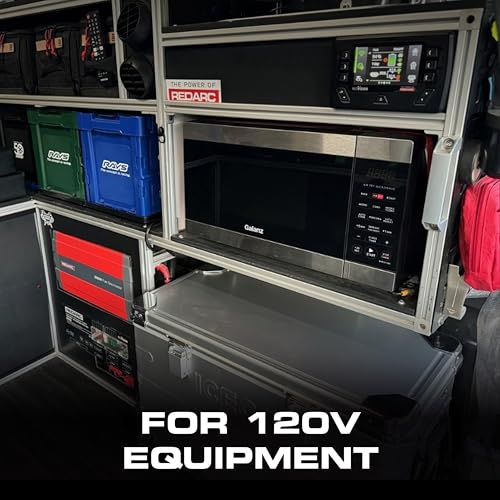 Image of REDARC 2000W Pure Sine Wave Inverter, 12V DC to 110 / 120V AC Power Converter, Portable Power Inverter, Connects to Car Battery System, Adapter for Camper, RV, Truck, Off-Grid Camping