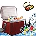 Nevera Playa pequeña,Bolsa isotérmica pequeña,Bolsa Nevera Playa Portatil,Almuerzo Hermética Bolsa,Comida Nevera Almuerzo,Térmica Plegable Bolso,Bolsa Isotermica Camping,Nevera Playa (Vino Rojo)