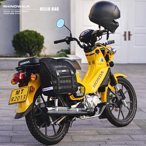 Rhinowalk Alforjes de motocicleta 13L à prova d'água, bolsas laterais de motocicleta de liberação r