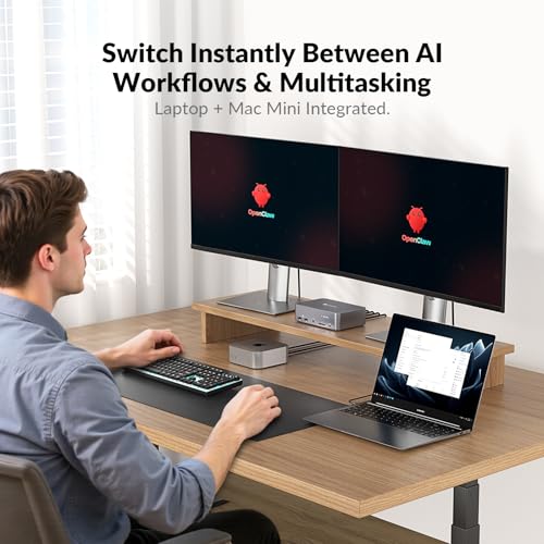 Image of AV Access KVM Switch Dock 2 Monitors 2 Laptops, 4K KVM Switch Dual Monitor, 2 USB-C MST Ports, 60W PD for Each PC, 1G Ethernet, EDID Emulation, 2K@144Hz, 1080P@240Hz, Ideal for Home Office & Gaming