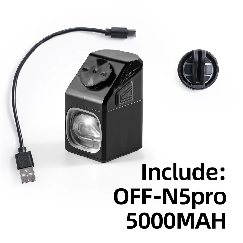 1000LM Lampa rowerowa przednia Typ C Akumulator LED 5000mAh Lampa rowerowa Wodoodporna lampa czołowa Akcesoria rowerowe(OFF N5)