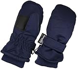 Children Toddlers and Baby Mittens Made With Thinsulate and Fleece - Winter Waterproof Gloves - KX GEAR by Zelda Matilda, Navy, 1-2 years