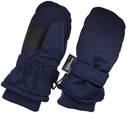 Children Toddlers and Baby Mittens Made With Thinsulate and Fleece - Winter Waterproof Gloves - KX GEAR by Zelda Matilda, Navy, 1-2 years