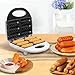 YEESOOM Corn Dog Waffle Maker, Hot Dog Waffle Machine with Non-stick Coating Plate, Hot Dog Maker Toaster Make 6 Corn Dogs, Corn Dog Waffle Machine Make Corn Dog in Minutes, White, Small